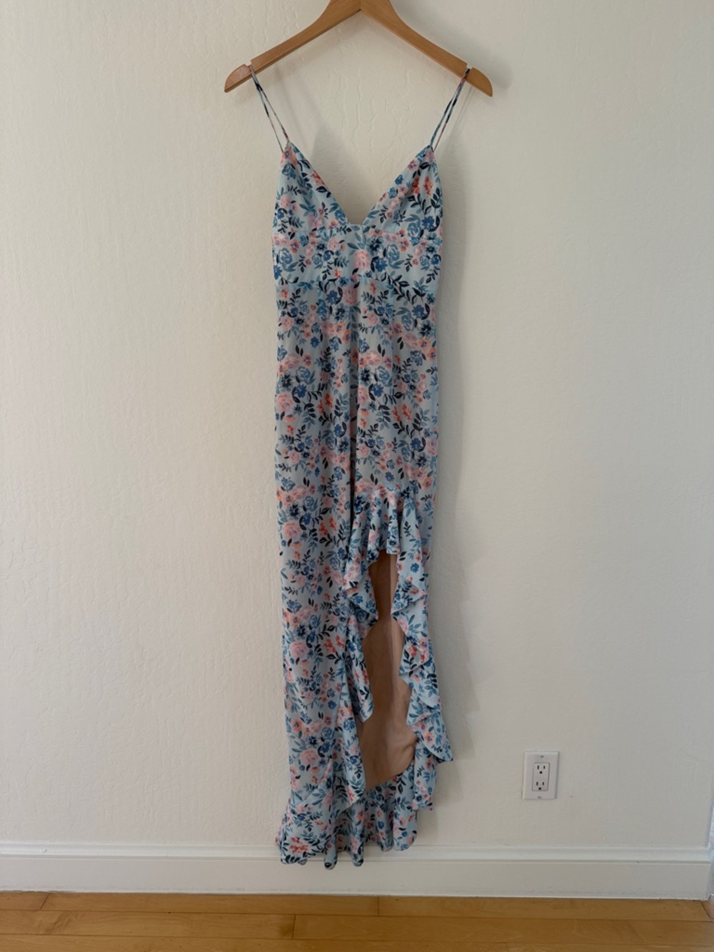 Lovers + Friends Blue and Pink Floral Maxi Dress - Picture 7 of 12